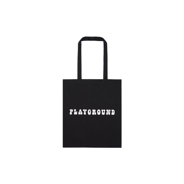 Playground Logo Tote Bag in Black