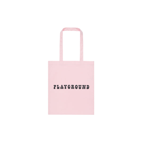 Playground Logo Tote Bag in Pink