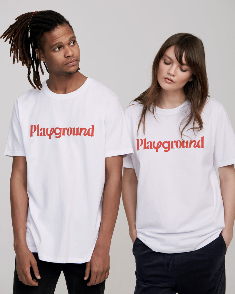 Playground Playful Logo T-shirt In White
