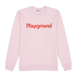 Playground Playful Logo Sweatshirt In Pink And Red