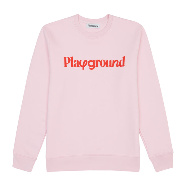 Playground Playful Logo Sweatshirt In Pink And Red