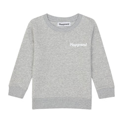 Playground Kids Core Logo Sweatshirt In Grey