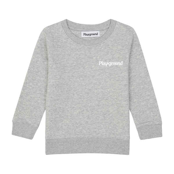Playground Kids Core Logo Sweatshirt In Grey