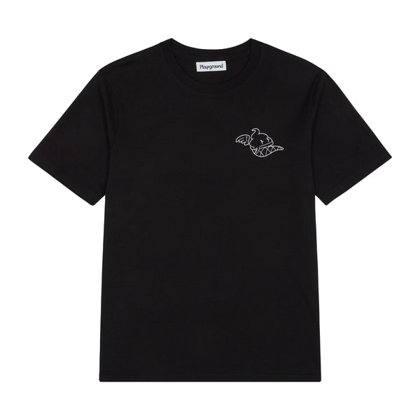 Playground Ice Cream Logo T-shirt In Black