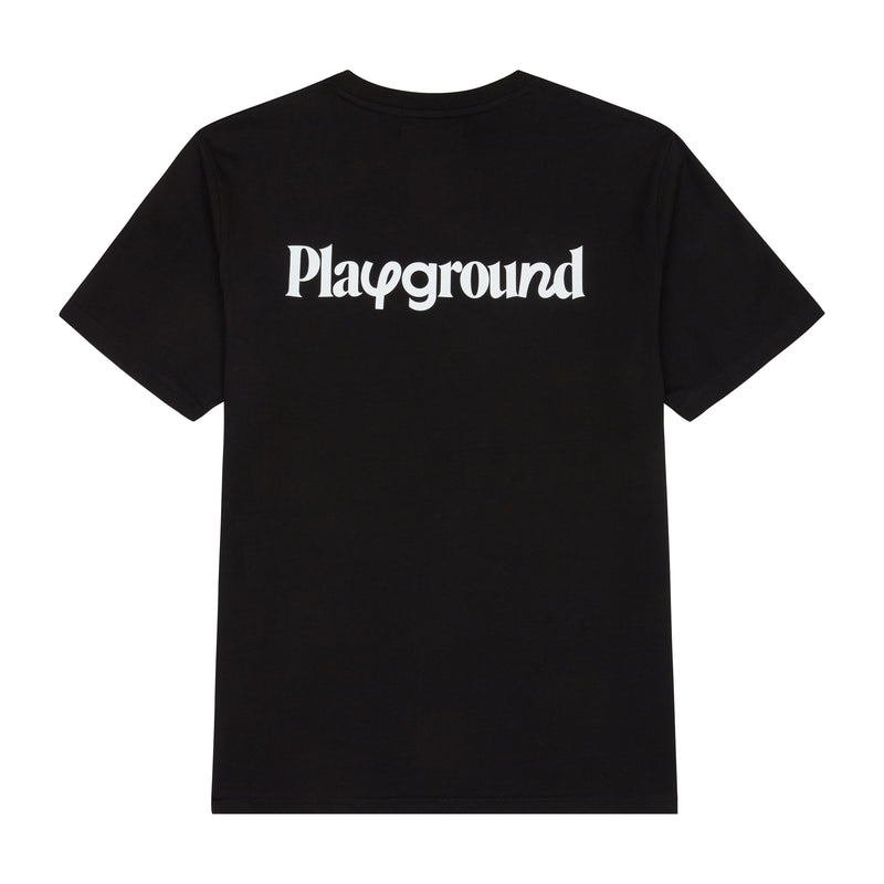 Playground Ice Cream Logo T-shirt In Black