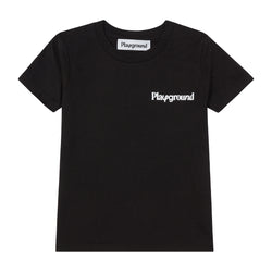 Playground Kids Core Logo T-shirt In Black