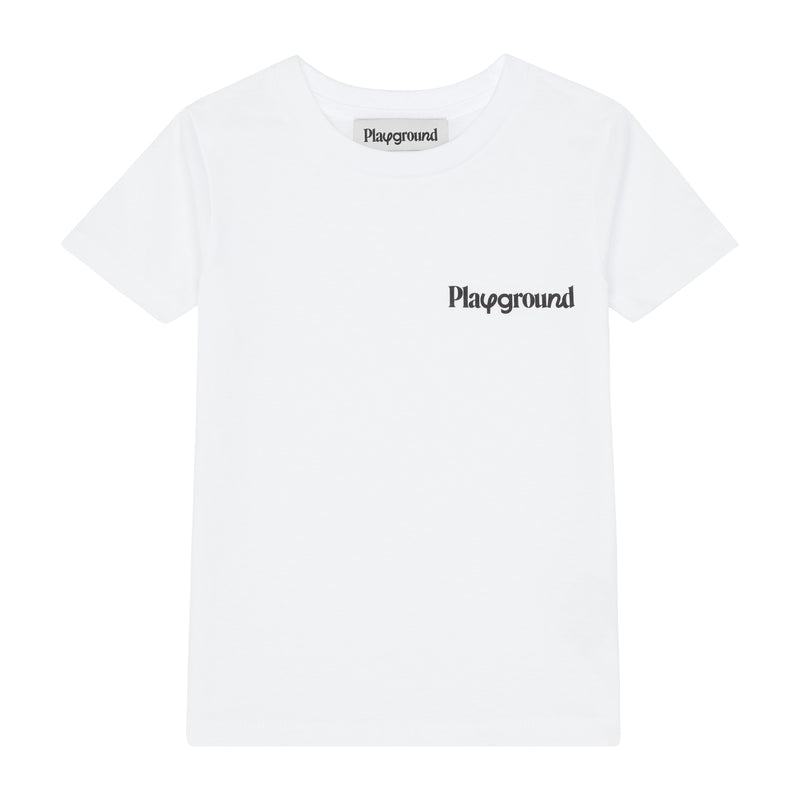 Playground Kids Core Logo T-shirt in White