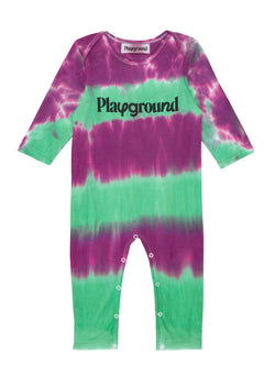 Playground x Henry Holland Babysuit Purple/Green Tie Dye